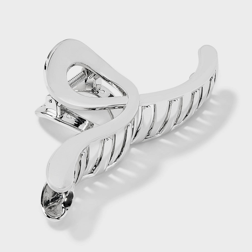 A New Day Jumbo Silver Hair Clip