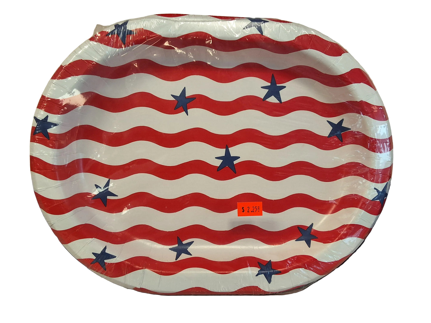 10ct 4th of July USA Star Buffet Paper Plates
