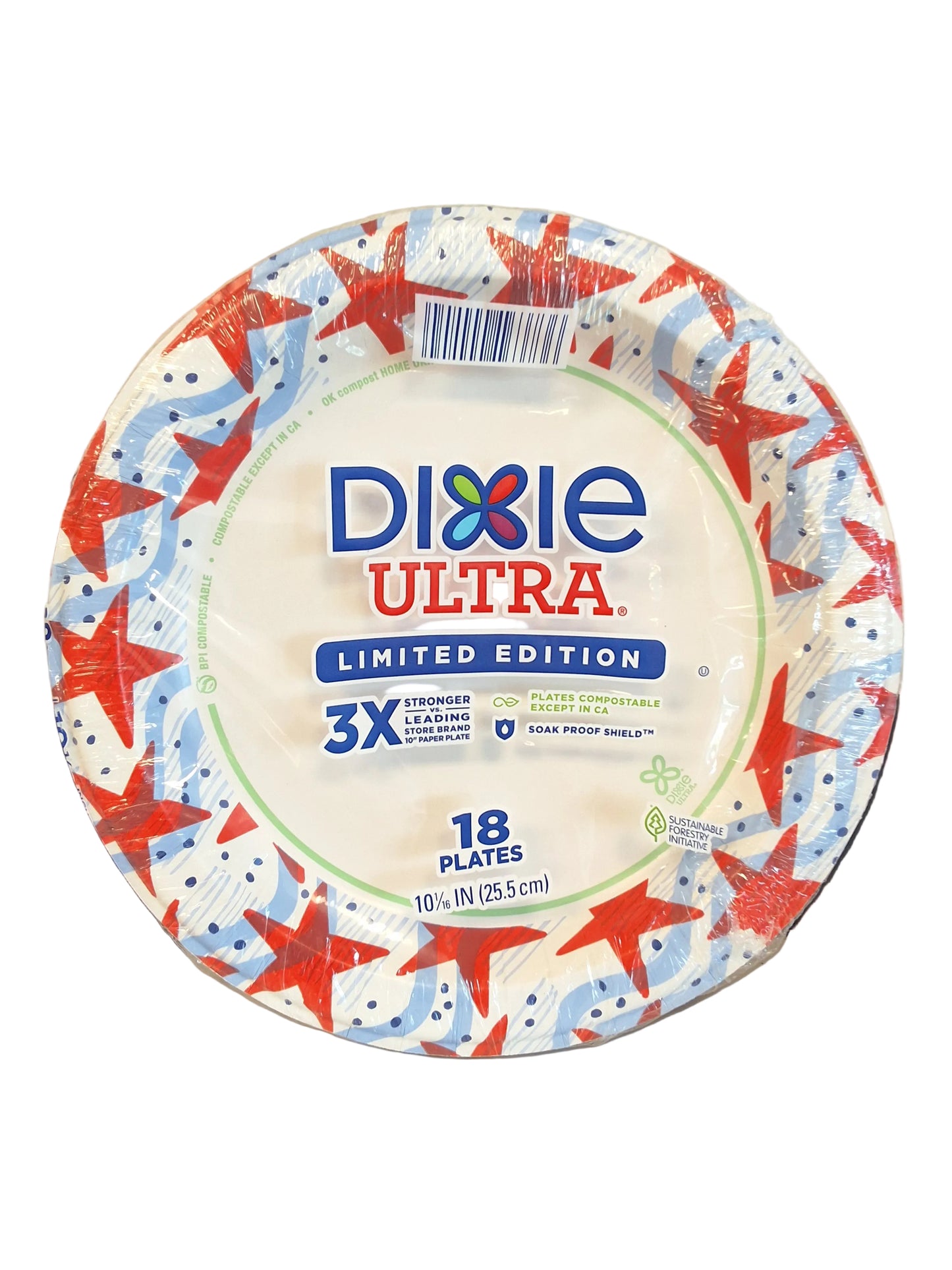 Dixie Ultra Plates 10" - Americana - 18ct