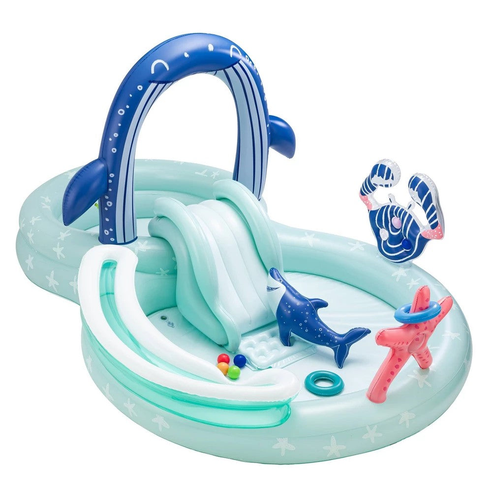 Inflatable Whale Play Center Pool Ages 2+