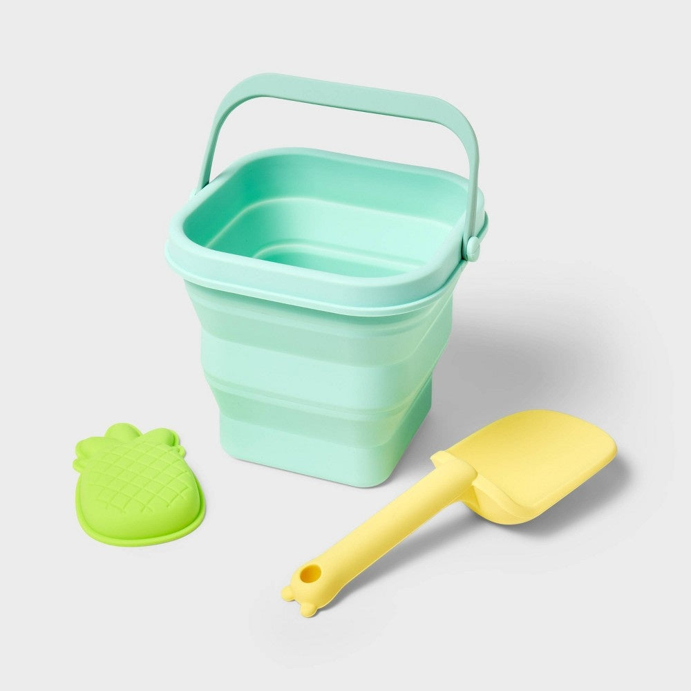 3pc Silicone Sandcastle Set- Toddler Beach Activity Toy