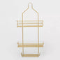 Metal Over The Shower Storage Brass - Room Essentials™: Bathroom Organizer, Gold Tone, 20" High, 10" Long