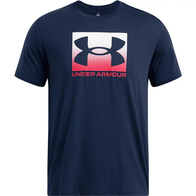 Men's Loose Boxed Under Armor Graphic T-Shirt- Blue