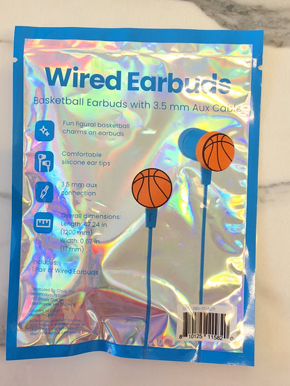GEMS 'Basketball' Novelty Wired Earbuds