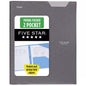 Five Star 2 Pocket Folders with Prong Fasteners- Grey
