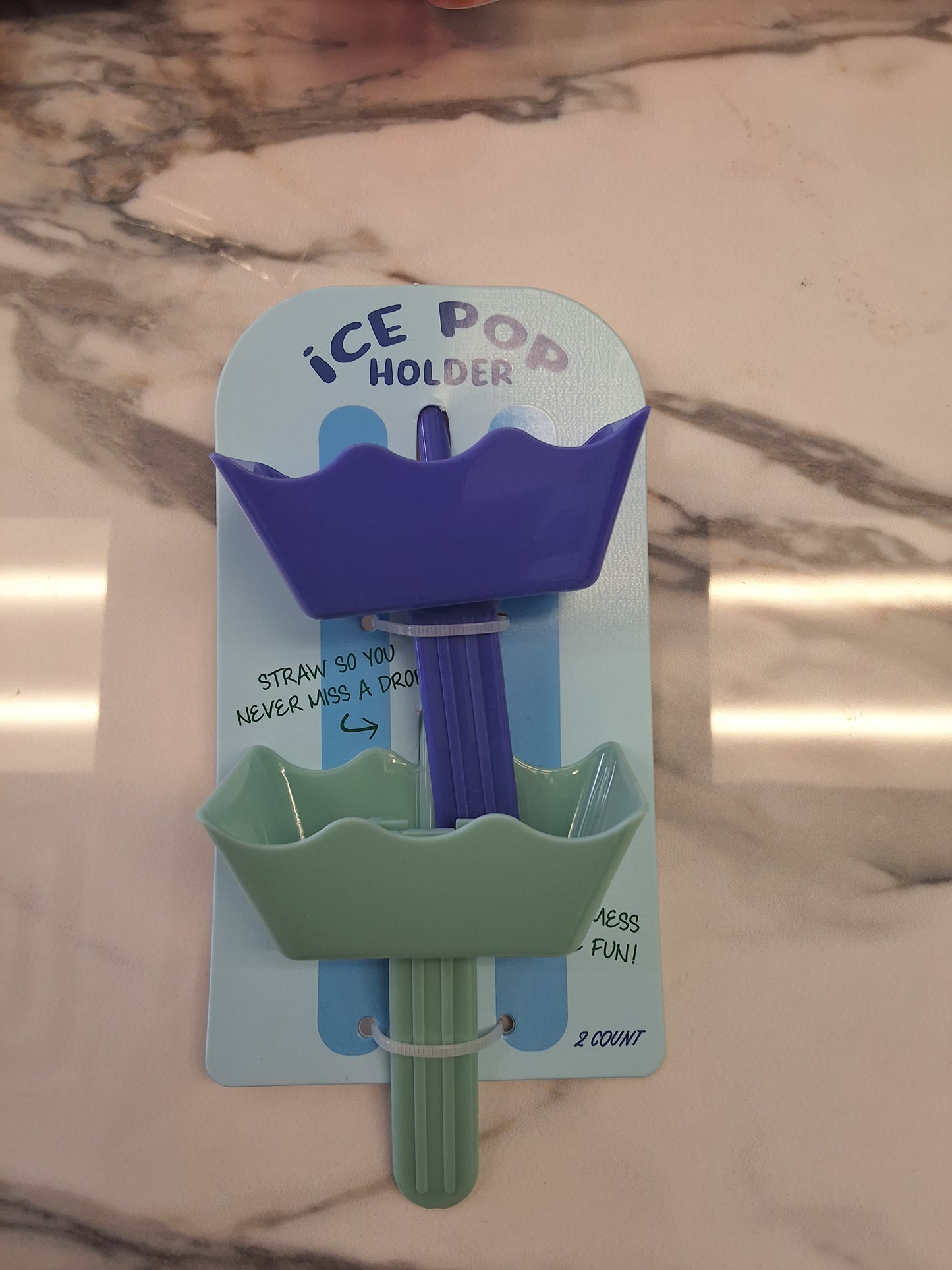 Ice Pop Holder- Blue