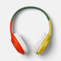Wireless Built-in-Microphone Headphones - Heyday™ Yellow/Orange/Green: on-Ear, USB-C Compatibility