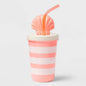 17 Fl Oz Tumbler with Figural Shell Lid-  Pink